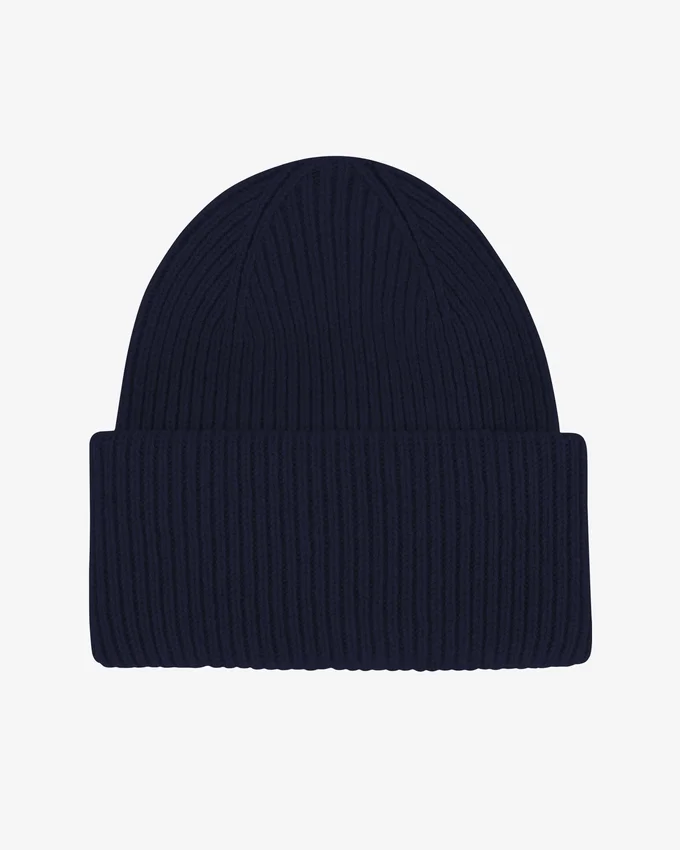 Chapeau en laine mérinos - Bleu marine