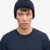 Chapeau en laine mérinos - Bleu marine