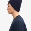 Chapeau en laine mérinos - Bleu marine