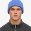 Chapeau en laine mérinos - Bleu Pacifique