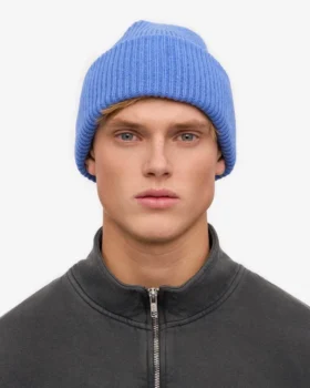 Chapeau en laine mérinos – Bleu Pacifique