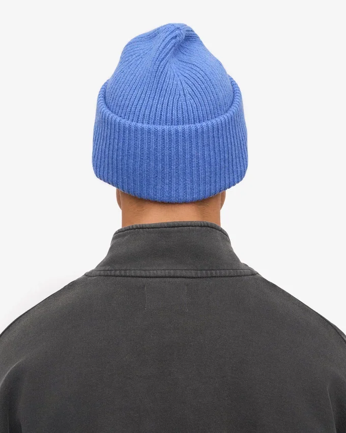 Chapeau en laine mérinos - Bleu Pacifique