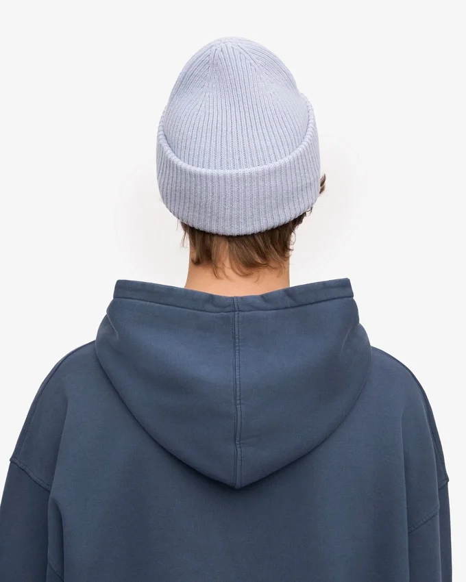 Chapeau en laine mérinos - Bleu polaire