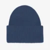 Chapeau en laine mérinos - Bleu pétrole