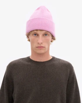 Chapeau en laine mérinos – Fleur de cerisier