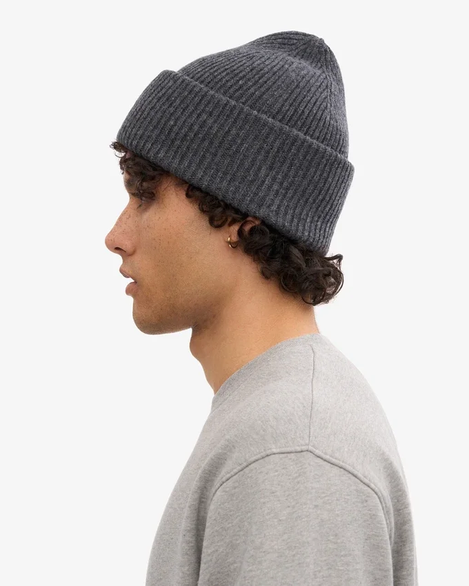 Chapeau en laine mérinos - Gris lave
