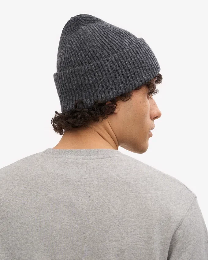 Chapeau en laine mérinos - Gris lave