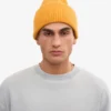 Chapeau en laine mérinos - Jaune brûlé