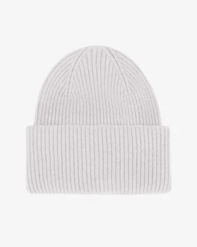 Chapeau en laine mérinos - Mélange neige