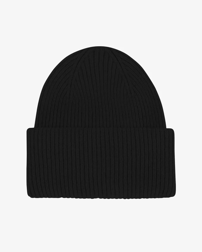 Chapeau en laine mérinos - Noir intense