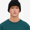 Chapeau en laine mérinos - Noir intense