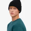 Chapeau en laine mérinos - Noir intense