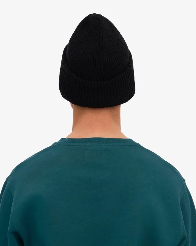 Chapeau en laine mérinos - Noir intense