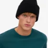 Chapeau en laine mérinos - Noir intense
