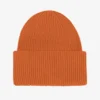 Chapeau en laine mérinos - Orange brûlé