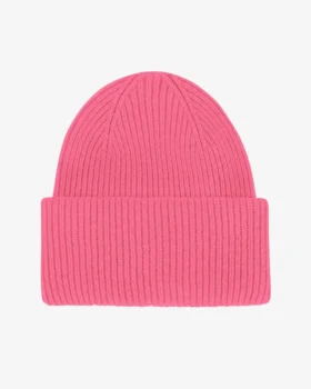 Chapeau en laine mérinos - Rose bubble-gum