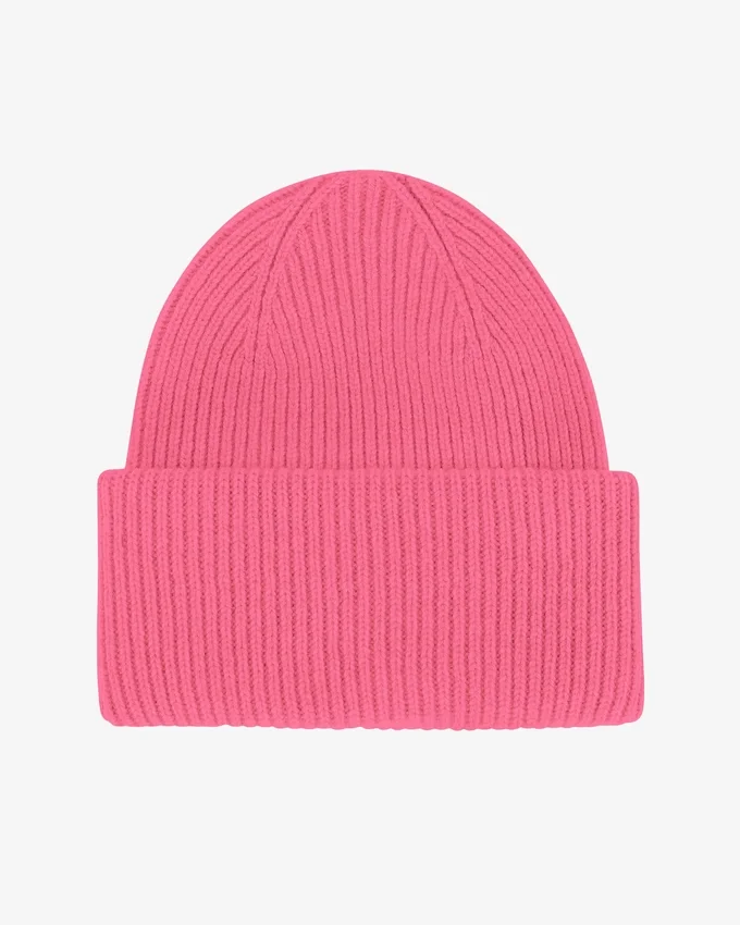 Chapeau en laine mérinos - Rose bubble-gum