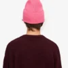 Chapeau en laine mérinos - Rose bubble-gum