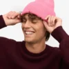 Chapeau en laine mérinos - Rose bubble-gum
