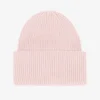 Chapeau en laine mérinos - Rose délavé