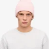 Chapeau en laine mérinos - Rose délavé