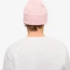 Chapeau en laine mérinos - Rose délavé