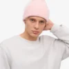 Chapeau en laine mérinos - Rose délavé