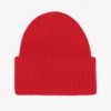Chapeau en laine mérinos - Rouge écarlate