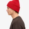 Chapeau en laine mérinos - Rouge écarlate