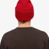 Chapeau en laine mérinos - Rouge écarlate