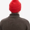 Chapeau en laine mérinos - Rouge mandarine
