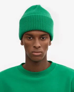 Chapeau en laine mérinos – Vert Kelly