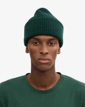 Chapeau en laine mérinos – Vert émeraude