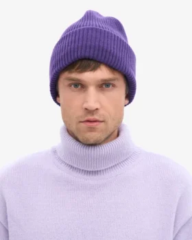 Chapeau en laine mérinos – Violet ultra