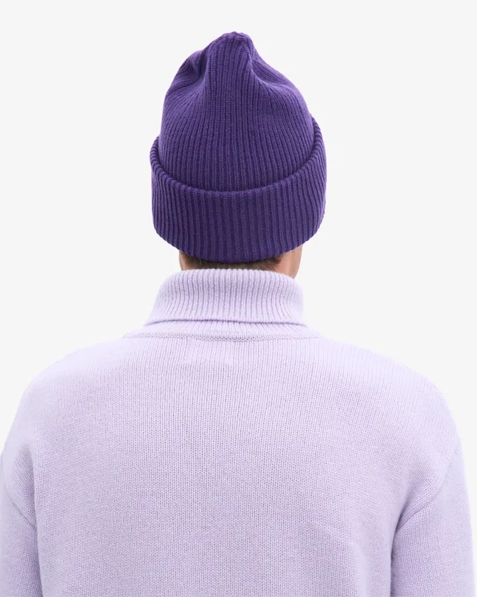 Chapeau en laine mérinos - Violet ultra