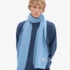 Écharpe en laine mérinos - Bleu bord de mer