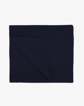Écharpe en laine mérinos - Bleu marine