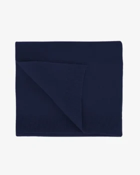 Écharpe en laine mérinos - Bleu marine