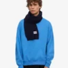 Écharpe en laine mérinos - Bleu marine