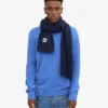 Écharpe en laine mérinos - Bleu marine