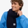 Écharpe en laine mérinos - Bleu marine