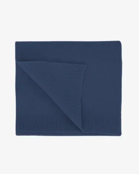 Écharpe en laine mérinos - Bleu pétrole