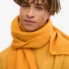 Écharpe en laine mérinos - Jaune brûlé