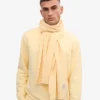Écharpe en laine mérinos - Jaune pâle