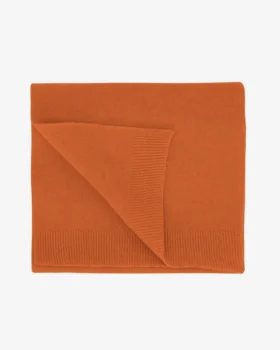 Écharpe en laine mérinos - Orange brûlé