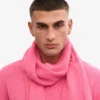 Écharpe en laine mérinos - Rose bubble-gum