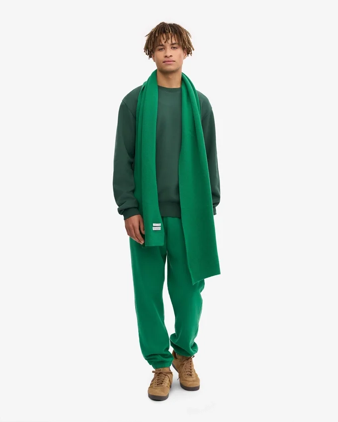 Écharpe en laine mérinos - Vert Kelly