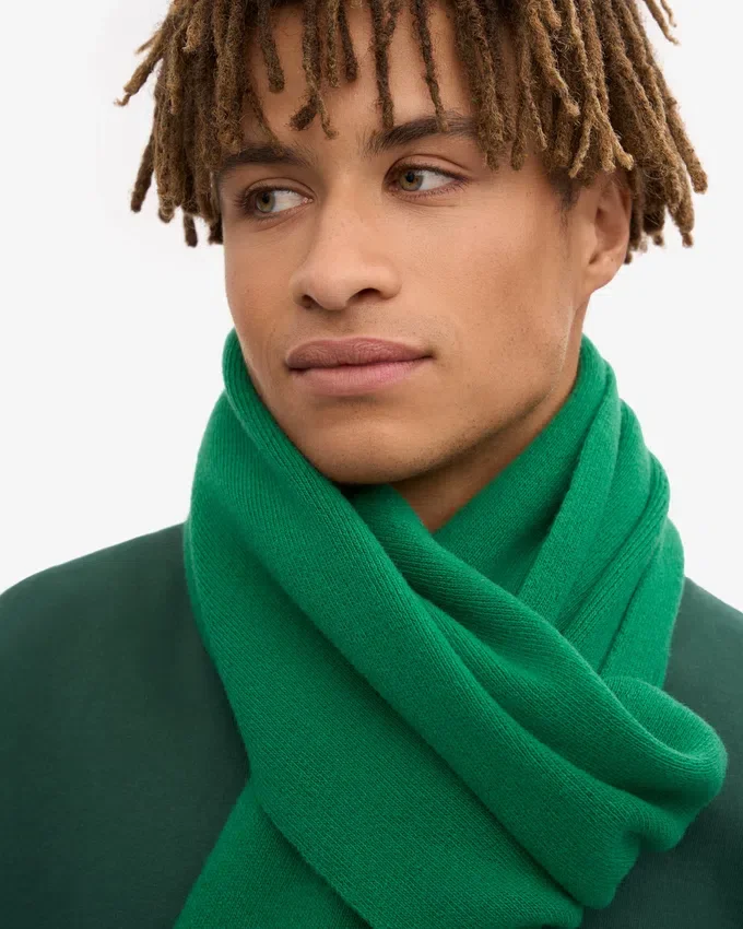 Écharpe en laine mérinos - Vert Kelly