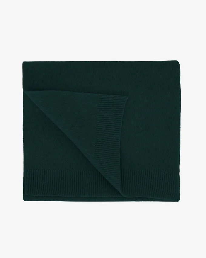 Écharpe en laine mérinos - Vert émeraude