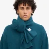 Écharpe en laine mérinos - Vert océan